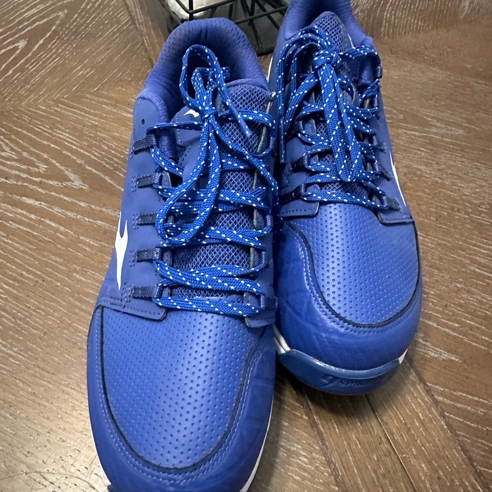 Mizuno blue softball cleats